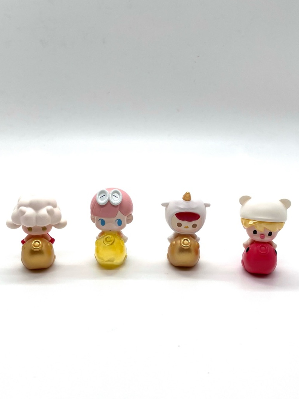 Pop Mart POP BEAN Lucky Charm Series - Bundle of 4 Mini Figures